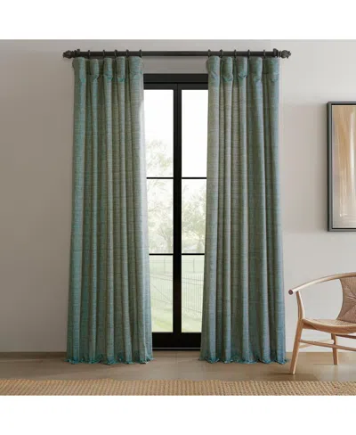 Half Price Drapes Grey Raw Weave Linen Curtains (2 Panels) Rod Pocket Window Curtains And Drapes, 50w X 96l