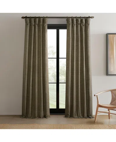 Half Price Drapes Grey Raw Weave Linen Curtains (2 Panels) Rod Pocket Window Curtains And Drapes, 50w X 96l