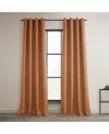 Half Price Drapes Grommet Textured Faux Linen Room Darkening Curtain