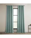 Half Price Drapes Grommet Textured Faux Linen Room Darkening Curtain