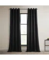 Half Price Drapes Grommet Textured Faux Linen Room Darkening Curtain