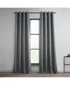 Half Price Drapes Grommet Textured Faux Linen Room Darkening Curtain In Neutral