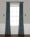 Half Price Drapes Heritage Plush Velvet Room Darkening Curtain In Blue