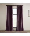 Half Price Drapes Heritage Plush Velvet Room Darkening Curtain In Purple