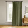 Half Price Drapes Hunter Green Signature Extra Wide Velvet Blackout Curtain