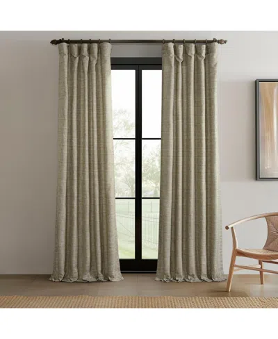 Half Price Drapes Ivory Raw Weave Linen Curtains (2 Panels) Rod Pocket Window Curtains And Drapes, 50w X 84l