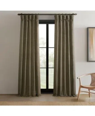 Half Price Drapes Ivory Raw Weave Linen Curtains 2 Panels Rod Pocket Window Curtains Drapes