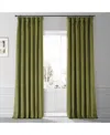 Half Price Drapes Jalapeno Green Signature Plush Velvet Hotel Blackout Curtain In Green