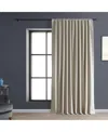 Half Price Drapes Warm White Extra Wide Performance Linen Hotel Blackout Curtain In Beige,tan