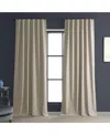 Half Price Drapes Light Beige Performance Linen Hotel Blackout Curtain In Beige,tan