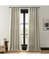 Half Price Drapes Light Beige Simply Faux Linen Light Filtering Curtain Pair (2 Panels) In Multi