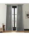 Half Price Drapes Light Grey Simply Faux Linen Light Filtering Curtain Pair (2 Panels) In Grey