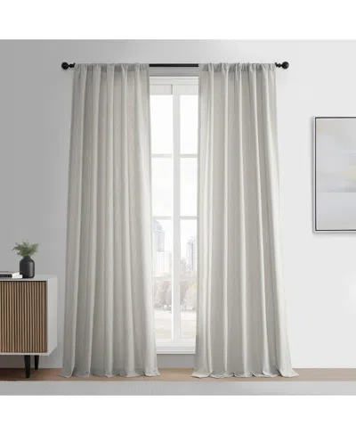 HALF PRICE DRAPES LIGHT SAND SIMPLY FAUX LINEN CURTAIN PAIR (2 PANELS)