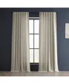 Half Price Drapes Malted Cream Heavy Faux Linen Curtain In Cream