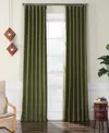 Half Price Drapes Mink Textured Faux Linen Room Darkening Curtain