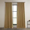 Half Price Drapes Mink Textured Faux Linen Room Darkening Curtain