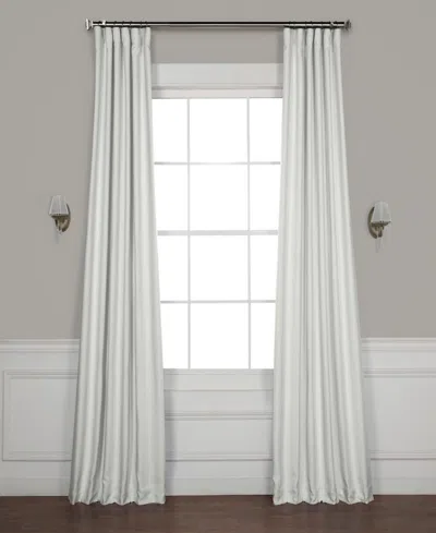 Half Price Drapes Mink Textured Faux Linen Room Darkening Curtain In Gray