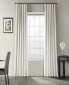 Half Price Drapes Mist Greige Vintage Textured Faux Dupioni Silk Curtain