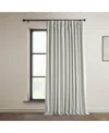 Half Price Drapes Misty White Extra Wide Signature Plush Velvet Hotel Blackout Curtain In White