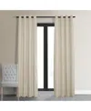 Half Price Drapes Neutral Ground Grommet Signature Velvet Blackout Curtain In Cream