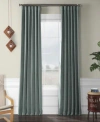 Half Price Drapes Nomad Tan Textured Faux Linen Room Darkening Curtain