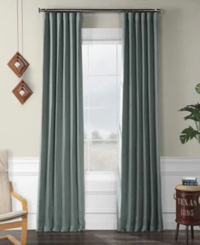 Half Price Drapes Nomad Tan Textured Faux Linen Room Darkening Curtain