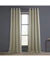 Half Price Drapes Oatmeal Grommet Textured Faux Linen Room Darkening Curtain In Beige,tan