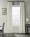 Half Price Drapes Off White Vintage Textured Faux Dupioni Silk Curtain In White