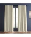 Half Price Drapes Off White Vintage Textured Faux Dupioni Silk Curtain In White