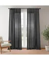 Half Price Drapes Orange Rustic Linen Weave Curtain