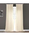 Half Price Drapes Parchment Cream Italian Faux Linen Room Darkening Curtain In Cream