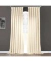 Half Price Drapes Parchment Cream Italian Faux Linen Room Darkening Curtain