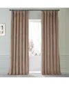 Half Price Drapes Pashmina Taupe Signature Plush Velvet Hotel Blackout Curtain