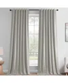 Half Price Drapes Pewter Abstract Lounge Embossed Velvet Room Darkening Curtain In Gray