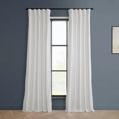 Half Price Drapes Pillow White Heritage Plush Velvet Room Darkening Curtain