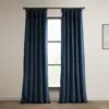 Half Price Drapes Pillow White Heritage Plush Velvet Room Darkening Curtain