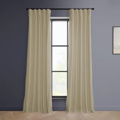 Half Price Drapes Pillow White Heritage Plush Velvet Room Darkening Curtain