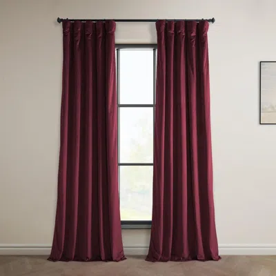 Half Price Drapes Pillow White Heritage Plush Velvet Room Darkening Curtain