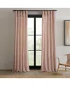 Half Price Drapes Pink Raw Weave Linen Curtains (2 Panels) Rod Pocket Window Curtains And Drapes, 50w X 108l