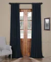 Half Price Drapes Polo Navy Solid Cotton Hotel Blackout Curtain In Blue