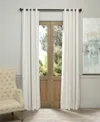 Half Price Drapes Porcelain White Grommet Signature Velvet Blackout Curtain In White