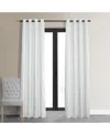 Half Price Drapes Primary White Grommet Signature Velvet Blackout Curtain In White