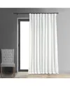 Half Price Drapes Primary White Signature Extra Wide Velvet Blackout Curtain In White