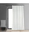 Half Price Drapes Primary White Signature Extra Wide Velvet Blackout Curtain In White