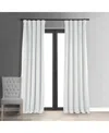Half Price Drapes Primary White Signature Velvet Blackout Curtain In White