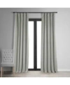 Half Price Drapes Reflection Grey Signature Velvet Blackout Curtain In Grey