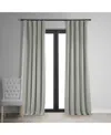 Half Price Drapes Reflection Grey Signature Velvet Blackout Curtain In Grey