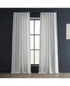 Half Price Drapes Rice White Heavy Faux Linen Curtain In White