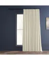 Half Price Drapes Silver Extra Wide Vintage Textured Faux Dupioni Silk Blackout Curtain