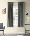 Half Price Drapes Silver Grey Signature Velvet Blackout Curtain In Grey